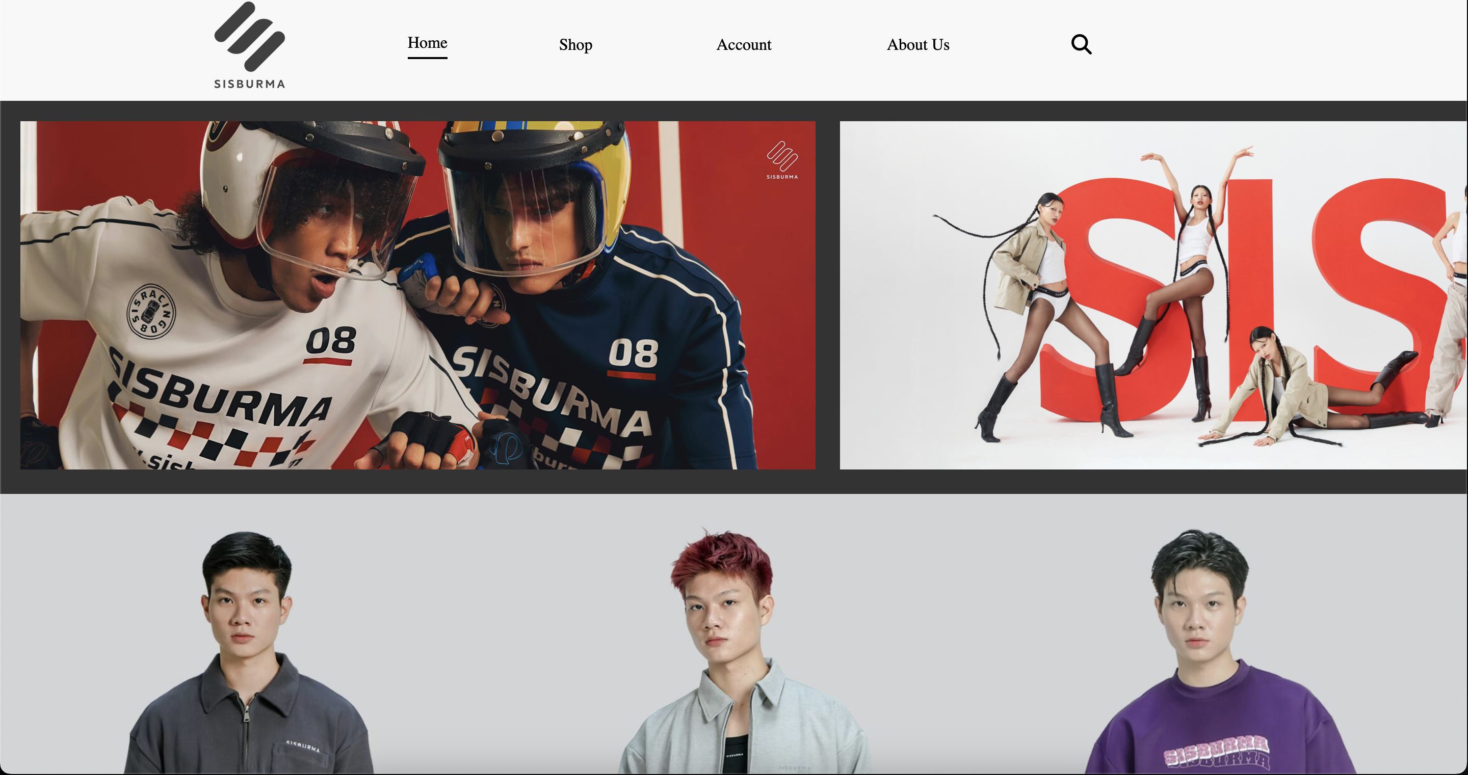 SISBURMA Clothing Website